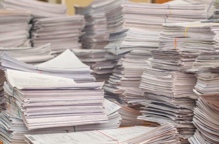 Piles de papier
